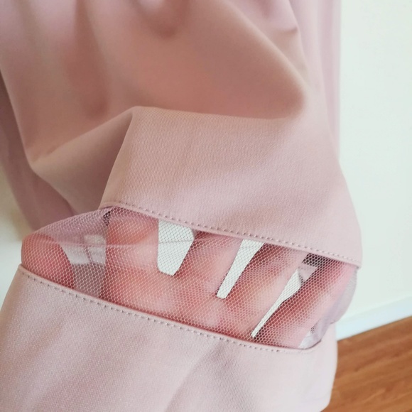 NWOT - Lulus Beige/Nude Mesh Skater Dress - Picture 4 of 4